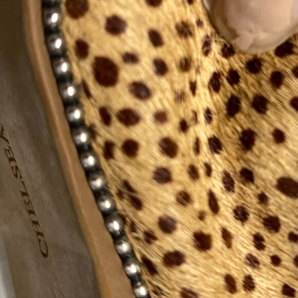 EUC~Chelsea & Violet 'Ruby' Leopard Calf Hair Ballet Flat~8 - Picture 6 of 15